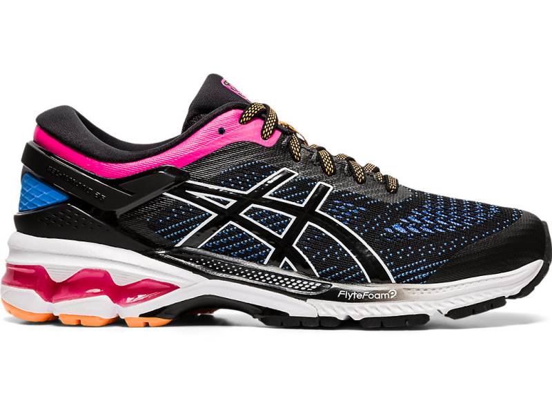 Sapatilhas Running Asics GEL-KAYANO 26 Mulher Pretas, 2342A165.759